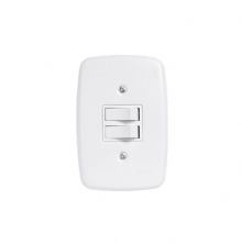 CONJUNTO 4X2 C/PL. BRANCO INTERRUPTOR