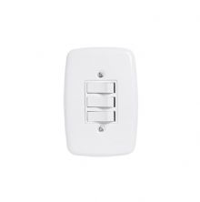 CONJUNTO 4X2 C/PL. BRANCO INTERRUPTOR